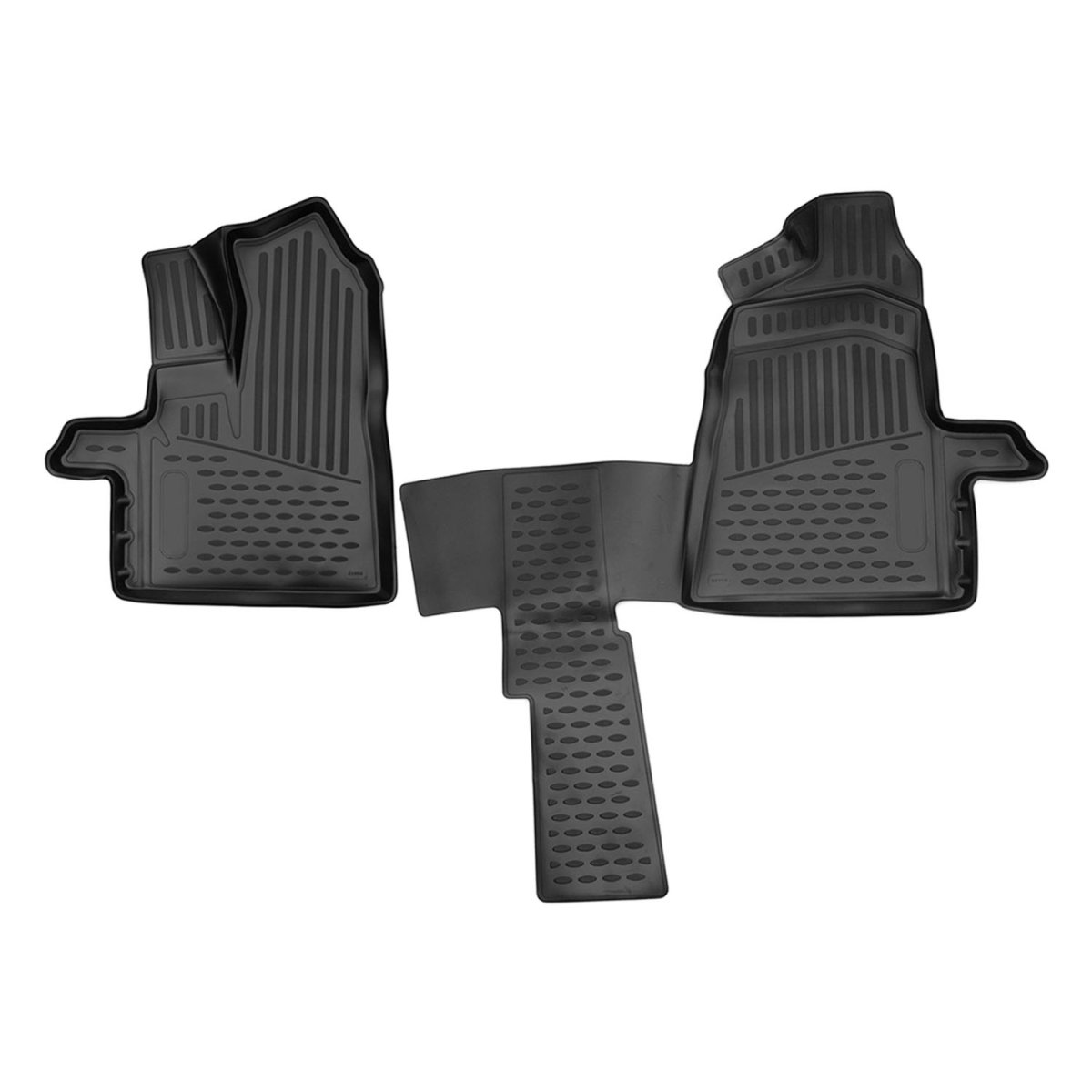 Ford Transit Floor Mats - Omac - Rubber TPE - Black - '15-'20 Ford Transit Floor Mats - Omac - Rubber TPE - Black - '15-'20